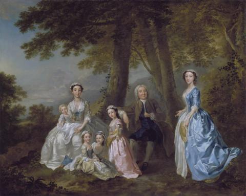 Francis Hayman, Samuel Richardson, the Novelist (1684-1761), Seated, Surrounded by his Second Family