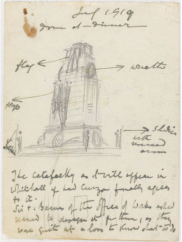 Edwin Lutyens’ Cenotaph drawings