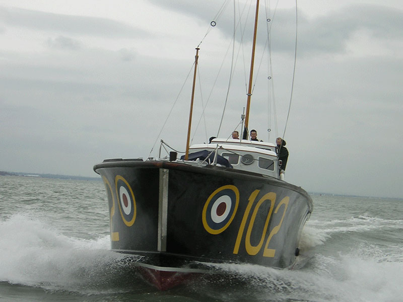 World War Two High Speed Launch 102 boat