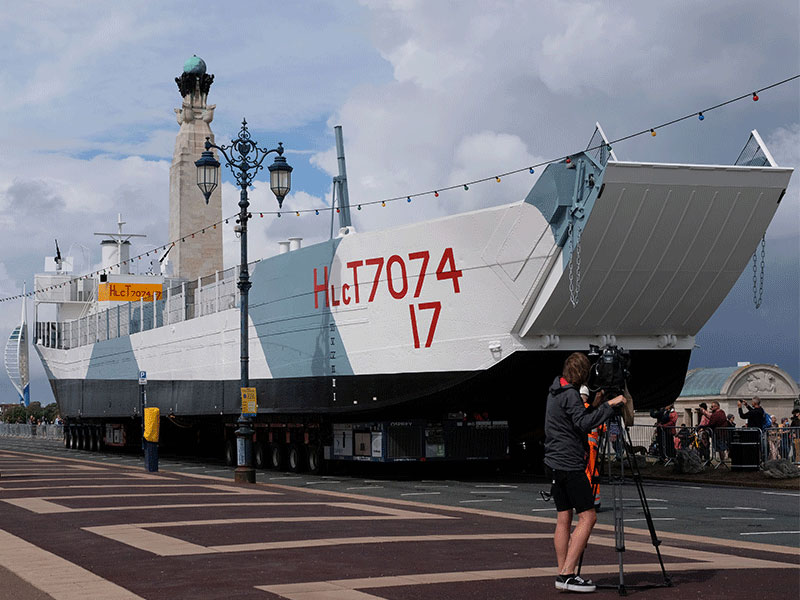 World War Two D-Day landing boat, LCT 7074 Landfall