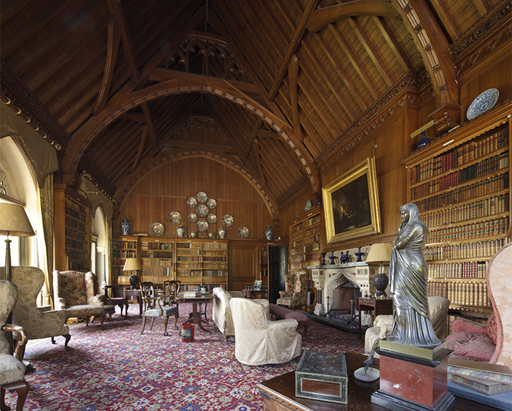 Inside a stately home 