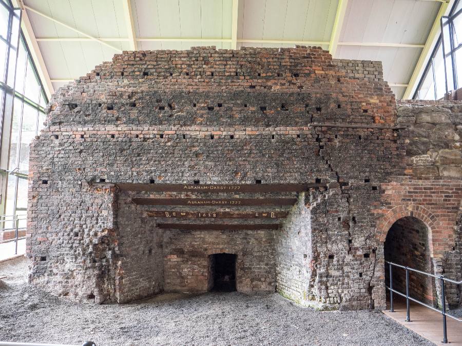 Large industrial brick furnace
