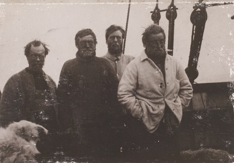 Wild, Shackleton, Marshall and Adams of the British Antarctic Expedition