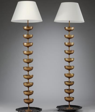 Champagne Standard Lamps designed by Salvador Dalí and Edward James Champagne Standard Lamps designed by Salvador Dalí and Edward James