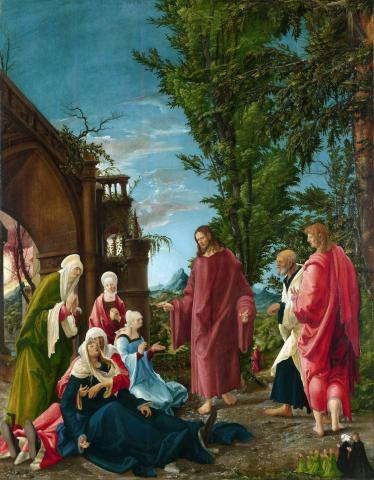 Christ taking leave of his Mother by Albrecht Altdorfer
