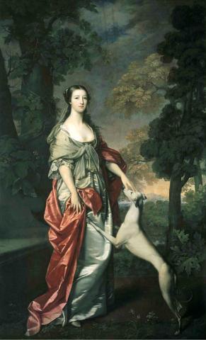 Portrait of Elizabeth Gunning, Duchess of Hamilton by the Scottish painter Gavin Hamilton Portrait of Elizabeth Gunning, Duchess of Hamilton by the Scottish painter Gavin Hamilton