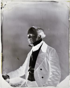 Negative of William Henry Fox Talbot Negative of William Henry Fox Talbot