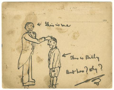 Sketch by Lawrence's elder brother Sketch by Lawrence's elder brother