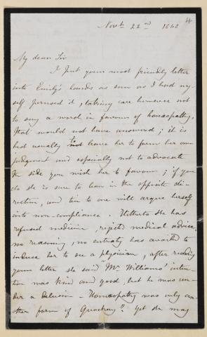 Letter from Charlotte Brontë to Ellen Nussey Letter from Charlotte Brontë to Ellen Nussey