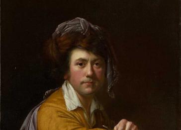 Painted self portrait