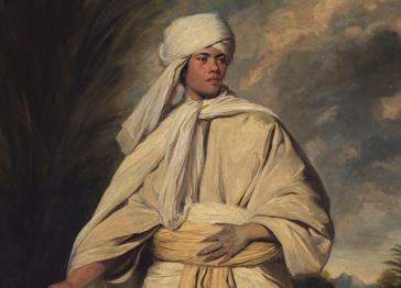 A photo of the Portrait of Mai: a person dressed in white robes